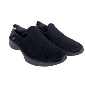Skechers GoWalk4 Max Black Sneaker Active Fabric Loafer Slip-on Shoe Women’s